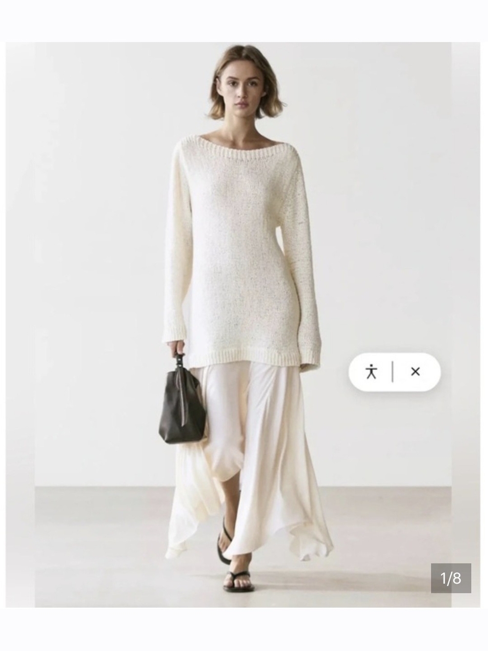 Massimo Dutti Cream Dress Size XS NeW!!